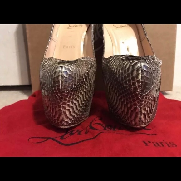 Christian Louboutin Daffodile python shoes 36.5 - Picture 7 of 8